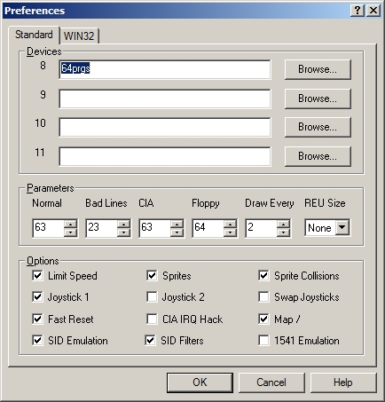 Vorschaubild für Datei:Frodo 4.1 Windows Preferences-Standard.jpg